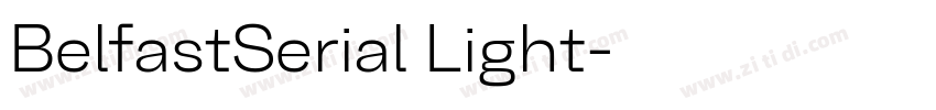 BelfastSerial Light字体转换